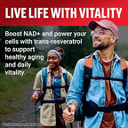 Resveratrol , Mixed Berry, 60 Soft Chews + NMN Supplement, Nicotinamide Mononucleotide to Support Healthy Aging and Energy Metabolism, Boosts NAD+ Levels, No Gelatin, Non-GMO, 30 Vegetable Capsules