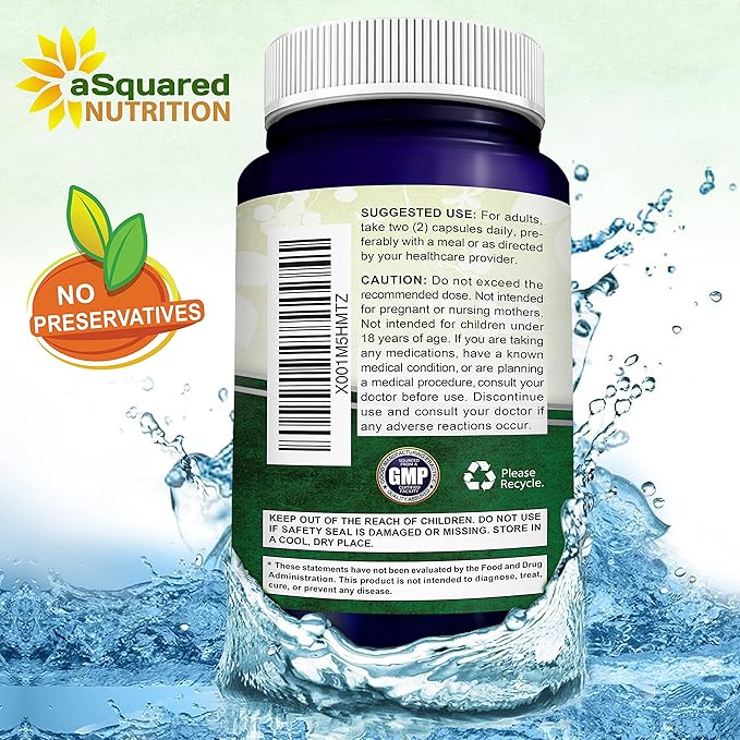 aSquared Nutrition Vitamin C Liposomal Complex - 1500mg Supplement - 180 Capsules - High Absorption VIT C Ascorbic Acid Pills - Supports Immune System & Collagen Health - 90 Servings