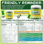 Kids Super Greens Gummies, Superfood Multivitamin for Kids, 30 Veggie, Fruit, Vitamin, Mineral, Probiotic, Kids Vitamin Gummies for Growth, Immunity, Digestion, Picky Eater Approved, Sugar Free 2Pack