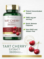 Carlyle Tart Cherry Extract Capsules | 200 Count | Non-GMO and Gluten Free Formula | Traditional Herb Supplement
