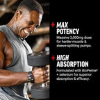 Force Factor L-Arginine,3-Pack,Nitric Oxide Supplement with BioPerine to Help Build Muscle & Support Stronger Blood Flow,Circulation,Nutrient Delivery,& Pumps,L-Arginine 3000mg,3g,450 Capsules