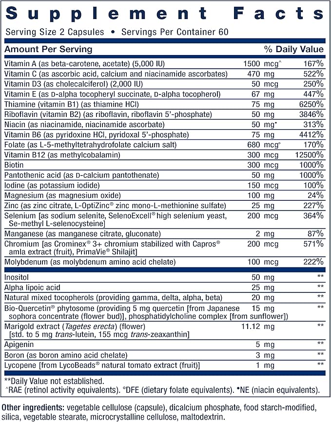 Life Extension Two-Per-Day Multivitamin, Vitamins B, C, D, zinc, Packed with Over 25 Vitamins, Minerals & extracts, Two-Month Supply, Non-GMO, Gluten-Free, 120 Capsules (Pack of 2)