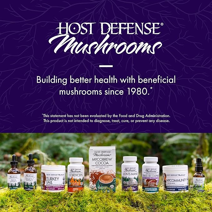 Host Defense MycoBotanicals Brain* Capsules - Brain Support Supplement with Lion's Mane, Reishi & Cordyceps Mushroom - Herbal Supplement for Memory & Focus Support - 60 Capsules