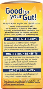 Renew Life Probiotic Adult 50 Plus Probiotic Capsules, Daily Supplement Supports Urinary, Digestive and Immune Health, L. Rhamnosus GG, Dairy, Soy and gluten-free, 30 Billion CFU, 30 Count