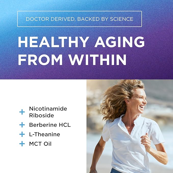 DR. EMIL NUTRITION NAD+ Boost - Nicotinamide Riboside Supplement for Longevity, Healthy Aging & Cellular Regeneration - NAD Supplement with with Berberine, L-Theanine & Niacin Twin Pack