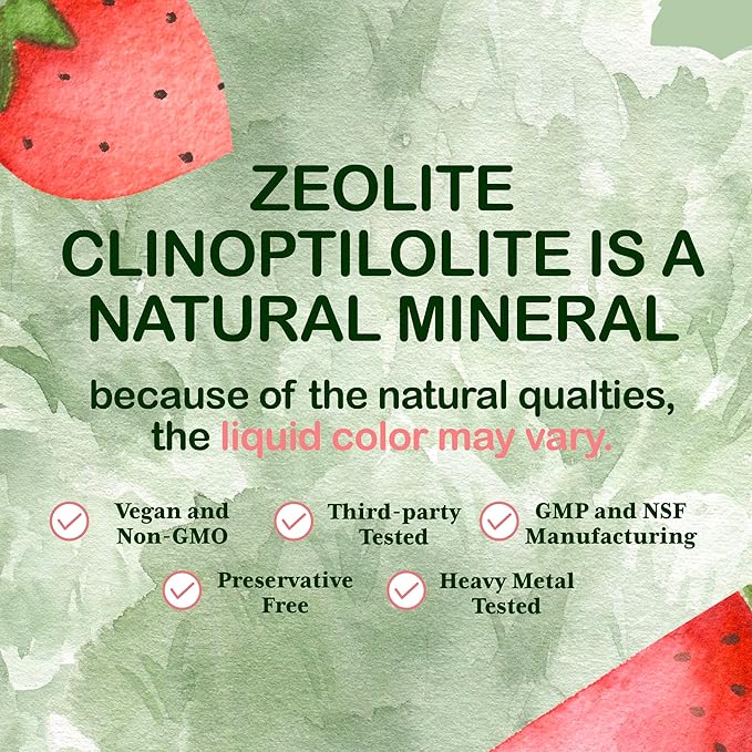 Zeolite Detox for Kids Liquid Drops - Gentle Daily Cleanse & Speech Support with Methylated B12 & Vitamin D - Kids Clinoptilolite Zeolite Drops Detox Cleanse Supplement 2oz