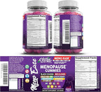 Menopause Supplement For Women Gummies with Black Cohosh, Wild Yam Magnesium, Red Clover For Menopause Relief Hormone Balance Night Sweats Mood Plus Bergamot, Vitamin D3, Vitamin B12, Vitamin B6 Clean