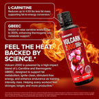 InnoSupps Volcarn 2000 - L-CARNITINE Pre-Workout Advanced Energy Liquid ATP Enhancer w/GBEEC Boosts Energy, Enhances Focus, Cognition & Supports Fat Metabolism, 32 Servings - Pink Starblast Flavor