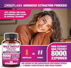 All-in-1 8000mg Highest Potency Milk Thistle NAC BeetRoot Artichoke Dandelion Root - Liver Health Support, Cleanse Detox & Repair, Antioxidant, Plus TUDCA Choline and Ginger - 90 Vegan Capsules