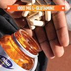 NOW Foods Sports Nutrition, L-Glutamine, Double Strength 1,000 mg, Amino Acid, 120 Veg Capsules