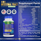 Probiotics Prebiotics Postbiotics Digestive Enzymes 4 in 1 Formula 60 Count (Pack of 1)