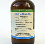 Virgin Cod Liver Oil - 8 Fl oz Natural, Wild Caught & Fresh Tasting,.High in Vitamin D, Omega 3 DHA/EPA (Peppermint Flavored)