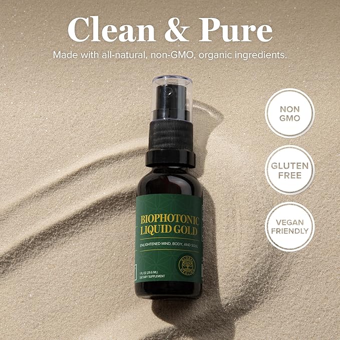 Global Healing Center - Biophotonic Liquid Gold Supplement Spray - 1 Fl Oz