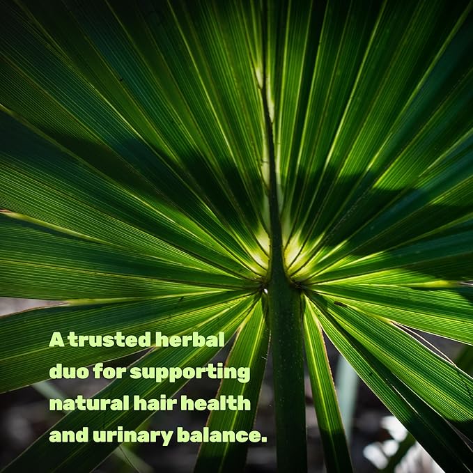 Saw Palmetto Supplement with Pumpkin Seed, 300 Capsules | Promotes Prostate Health | DHT Blocker | Hair Growth Vitamins, Maintain Normal Urinary Frequency