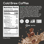 OWYN Only What You Need Cold Brew Coffee Flavored Protein Shake, 20g Protein, 4g Sugar, 3g Fiber, Dairy Free, Plant Based Protein Drink, 12 Count