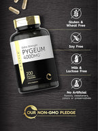 Carlyle Pygeum Africanum Bark | 200 Capsules | High Potency Extract | Non-GMO, Gluten Free Supplement