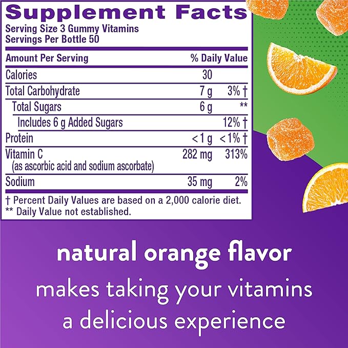 Vitafusion Vitamin B12 Gummy Vitamins 140 Count & Power C Vitamin C Gummies 150 Count