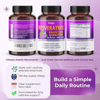 Resveratrol with Grape Seed + Quercetin Berberine + Milk Thistle Powerful Anti-Aging (150-day Supply (Pack of 1))