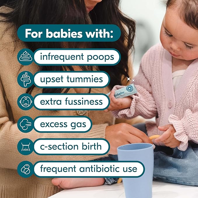 Begin Health BeginBaby Prebiotics and Probiotics for Infants 0-12 Months | Baby Formula Prebiotic + Probiotic Powder with 2'-FL HMO's & B. Infantis for Optimal Digestion | 28-Packs - Unflavored