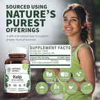 Natural Nutra Kelp Iodine with Potassium Iodide - Thyroid Support Supplement - Immune Strength & Metabolism Balance - Vegan Sea Kelp for Wellness - 225 mcg Iodine - 100 Tablets