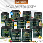 Herbpy 6in1 Premium Ceylon Cinnamon Supplement Plus Apple Cider Vinegar, Turmeric, Ginger, Ginseng - Weight Management, Digestion - 100 Vegan Capsules