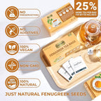 LeafLea 80 Premium Fenugreek Tea Bags, Natural Fenugreek Seed for Toasty Flavor & Sweet Aroma, Fenogreco Tea with Gentle Warmth, Caffeine-Free, Sugar-Free, Vegan, Individually Wrapped for Freshness