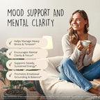 Joy-Filled Mood Support Supplement - 7 Herb Complex + St. Johns Wort (180 Ct) | Rhodiola Rosea, Eleuthero, Ashwagandha | Stress Relief – Helps Calm The Mind & Body | 100% Plant-Based Happy Pills