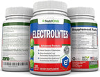 Electrolytes - 100 Natural Electrolyte Replacement Capsules - Premium Keto Friendly Pills - No Sugar - Great for Hydration, Renewal & Revitalizing - Trace Minerals Potassium, Magnesium, Sodium Salts