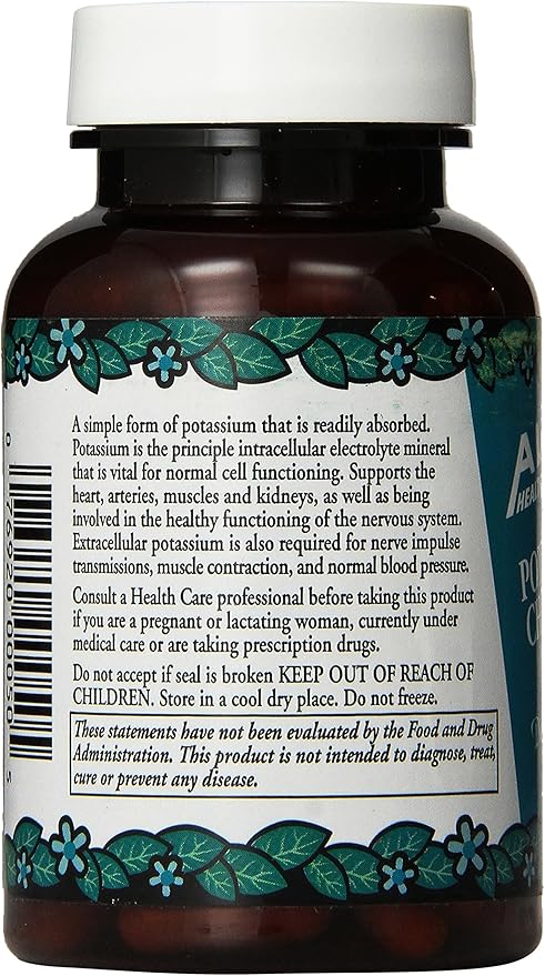 Alta Health Potassium Chloride and Silica Capsules, 100 Count