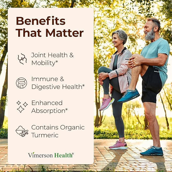 Turmeric Curcumin Supplement with Black Pepper Extract - High Potency Organic Turmeric 1200mg & 95% Curcuminoids for Joint & Digestive Health - Joint Support Supplement - 60 Curcuma Capsules - 2 Pack