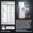 Dymatize Super Mass Gainer Protein Powder, Rich Chocolate, 52g Protein, 1g Creatine, 1280 Calories, 10.7g BCAAs, 245g Carbs, Contains Whey Protein Powder, Isolate, and Casein (16 Servings)