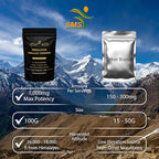 Shilajit Pure Himalayan Shilajit Powder - Gold Grade 100% Pure Shilajit with Fulvic Acid & 85+ Trace Minerals Complex for Energy & Immune Support - 100g