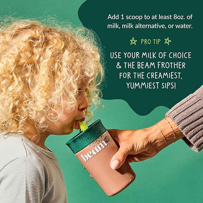 Beam Kids All in One Superfood Powder, Nutritional Shake, Organic Greens, Probiotics, Vitamins, Immune Support, Gut Health, Superfood, Nutrition for Children, No Artificial Sweeteners, Starter Set