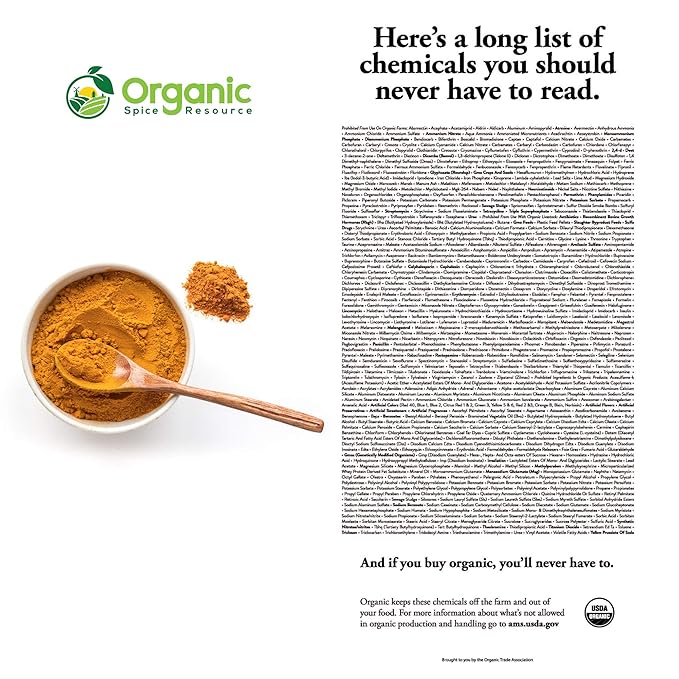 Organic Turmeric Powder w/Curcumin | 35.27 Ounce / 2.2 LBS | USDA Organics and Non-GMO | Lab Tested for Heavy Metal and Purity | 100% Raw and Natural by OSR