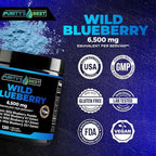 Purity’s Best Wild Blueberry Extract, Rich in Flavonoids & Anthocyanins, Antioxidant Support for Brain & Heart Health, 4-Month Supply, Non-GMO, 120 Vegan Capsules