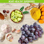 NATURELO Whole Food CoQ10 Supplement, 60 Veg Capsules, Heart Health Blend, Powerful Antioxidant, CoQ10 100mg for Energy Production