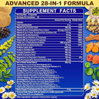 1400MG R Alpha Lipoic Acid, 28-in-1 Stabilized ALA Supplements, Neuropathy Supplements with L-Carnitine, NAC & B-Complex, R-ALA Supplement Antioxidant for Nerve, Brain, Energy丨Vegan, 240 Capsules