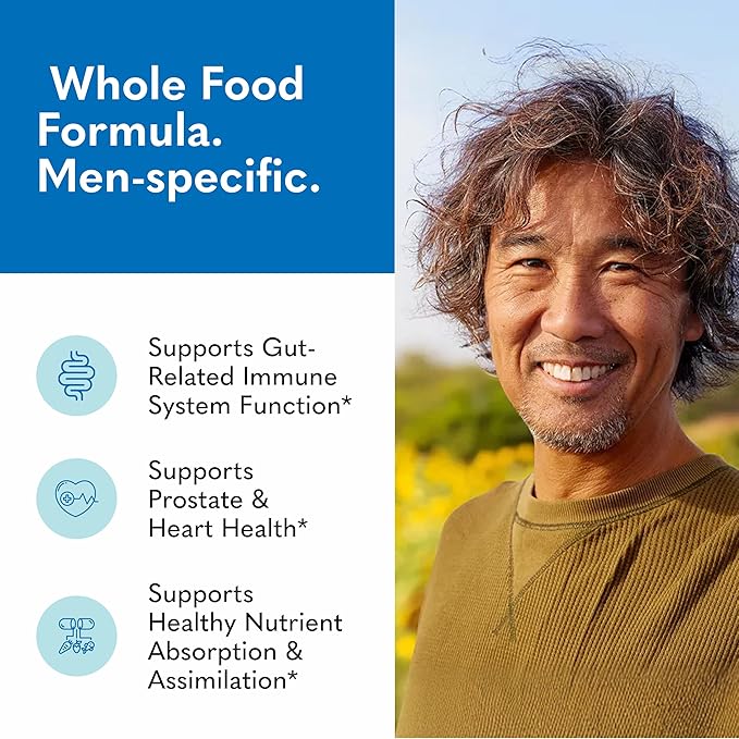 Garden of Life Raw Probiotics Men 50 & Wiser - 85 Billion Live Cultures - Supports Immune, Colon & Gut Health - 90 Vegetarian Capsules