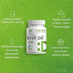 DEAL SUPPLEMENT Antarctic Krill Oil, 1,000mg Per Serving, 240 Softgels – Mercury Free, No Fishy Taste – Rich in Omega-3s, EPA, DHA, Astaxanthin, & Phospholipids – Non-GMO, No Gluten