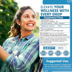 Pure Magnesium Glycinate Drops | High Absorption Liquid Magnesium Glycinate 400mg Support Sleep,Nerve & Bone Health | Magnesium Bisglycinate Chelate for Women & Men | Vegan,Non-GMO,Fast-Acting Formula
