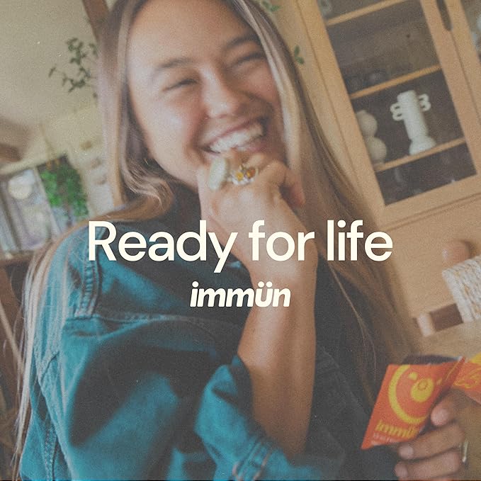 Grüns Immun Immunity Gummies with Vitamin C, Zinc, MCT Oil, & Turmeric - Daily Immune Support Supplement for Adults - Sour Pineapple Flavor (28 Count)