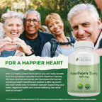 Purely Holistic Hawthorn Berry 665mg + Olive Leaf Extract 750mg Bundle + 270 Vegan Capsules - Made in The USA