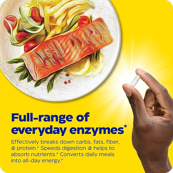 Enzymedica Digest Complete, Full-Range Digestive Enzymes for Daily Gut Health, Fast-Acting Relief from Gas, Bloating & Indigestion, 240 Count