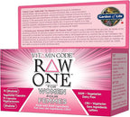 Garden of Life Vitamin Code Raw One for Women, Once Daily Women's Multivitamin - 75 Capsules, One a Day Vitamins Whole Food Iron, Probiotics for Digestive Health, Gluten Free Vegetarian, (Pack of 6)