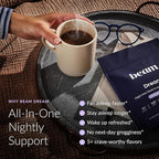Beam Dream Sleep Powder – Sleep Aid for Adults with Melatonin, Magnesium, L-Theanine, Reishi Mushroom & Apigenin Sleep Supplement, Sleepy Cocoa Bedtime Drink Mix, Variety Pack, 20 Servings