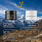 Shilajit Himalayan Resin - Gold Grade 100% Pure Shilajit with Fulvic Acid & 85+ Trace Minerals Complex for Energy & Immune Support - 50g