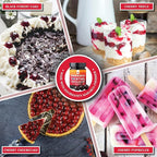 Gourmanity Cocktail Maraschino Cherries, Made from Italian Grown Marasca Cherries. Use in Manhattan, Old Fashioned, and Desserts (14.1oz Jar)