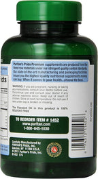 Puritan's Pride Premium Natural Flax Oil 1000 mg Omega-3, 6 & 9 Cold Pressed, 120 Softgels