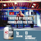 Dymatize Super Mass Gainer Protein Powder, Gourmet Vanilla, 52g Protein, 1g Creatine, 1280 Calories, 10.7g BCAAs, 245g Carbs, Contains Whey Protein Powder, Isolate, and Casein (8 Servings)