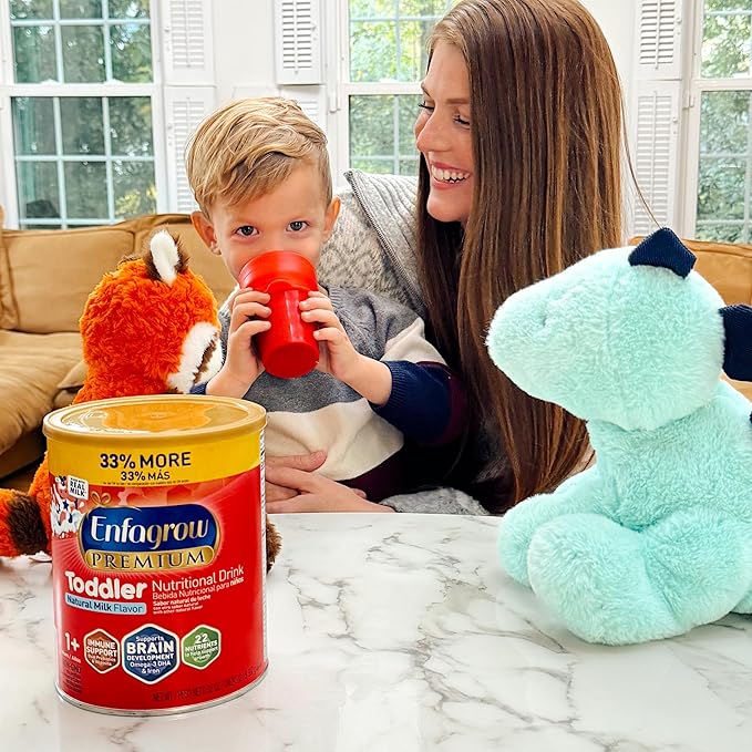 Enfagrow Premium Toddler Milk Nutritional Drink, Enfagrow Toddler Drink, Try Our Brain-Supporting Trio, 32oz Can